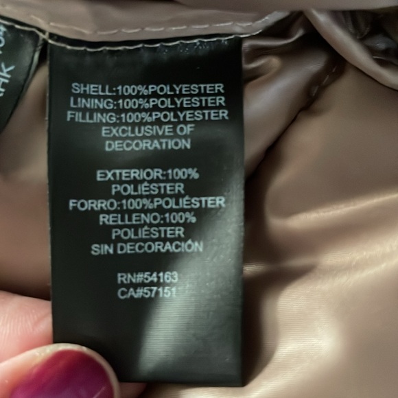 NWOT Kenneth Cole Khaki Brown Quilted Anorak Jacket - Picture 14 of 15